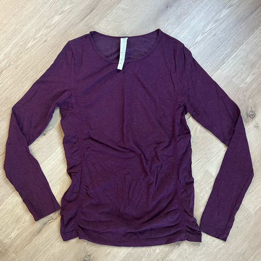 EUC Fabletics seamless ruched top size large
